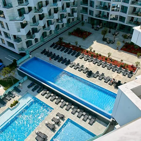 شقة Unique Sea View Infinity Pool & Spa