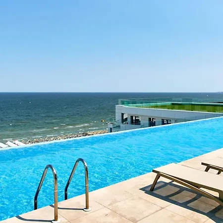 شقة Unique Sea View Infinity Pool & Spa
